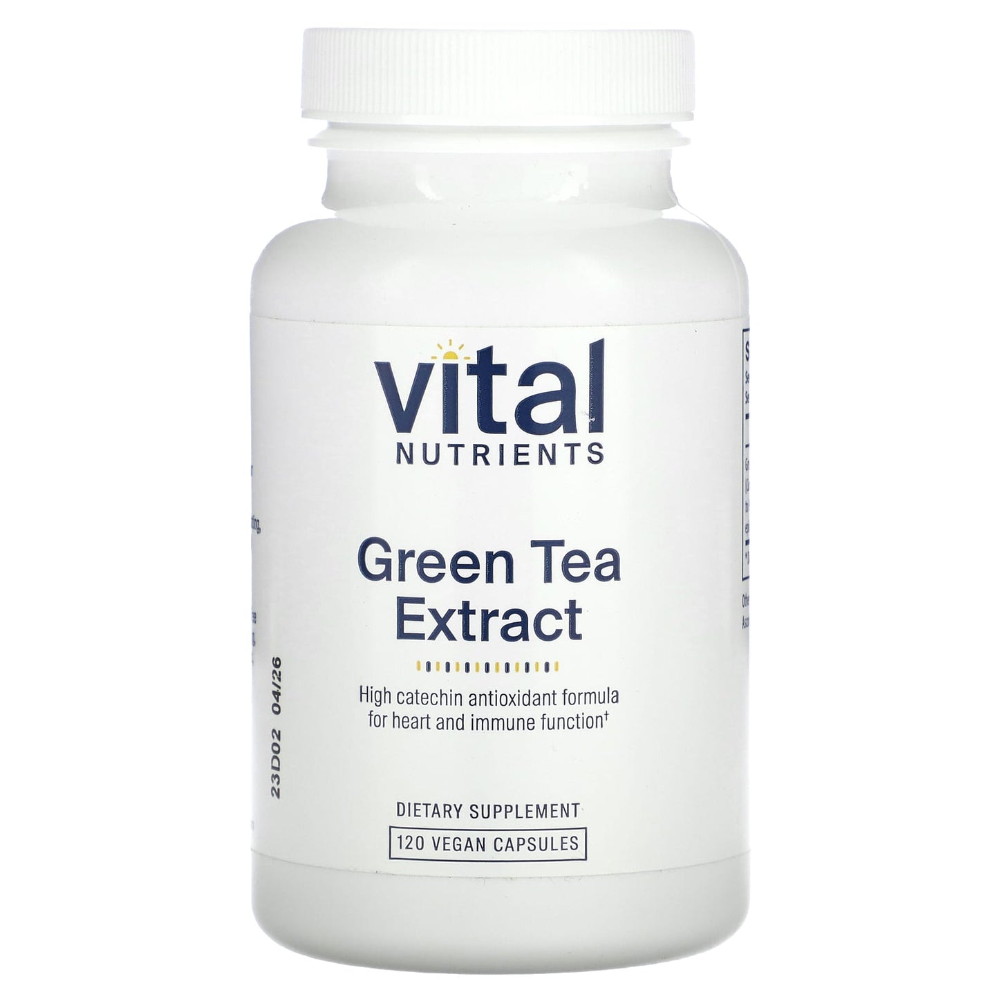 Vital Nutrients, Green Tea Extract, 120 Vegan Capsules UPC 693465218211 | HiLife Vitamins