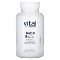 Vital Nutrients, Herbal Biotic, 120 Vegan Capsules UPC 693465221211 | HiLife Vitamins