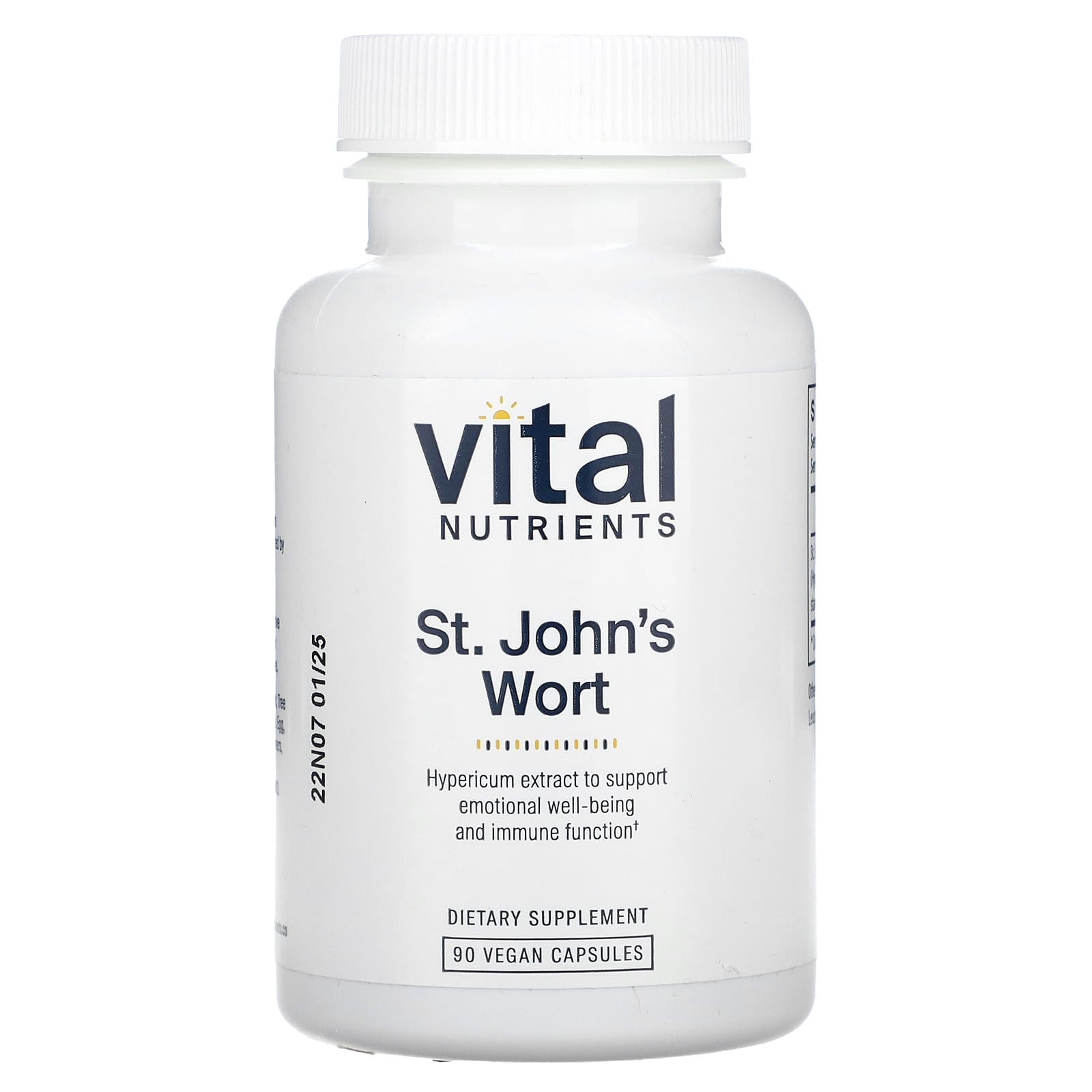 Vital Nutrients, St. John's Wort, 90 Vegan Capsules UPC 693465223116 | HiLife Vitamins