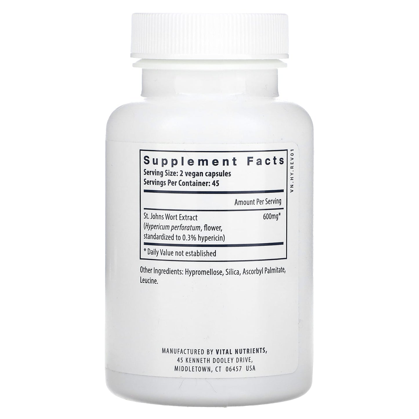 Vital Nutrients, St. John's Wort, 90 Vegan Capsules UPC 693465223116 | HiLife Vitamins