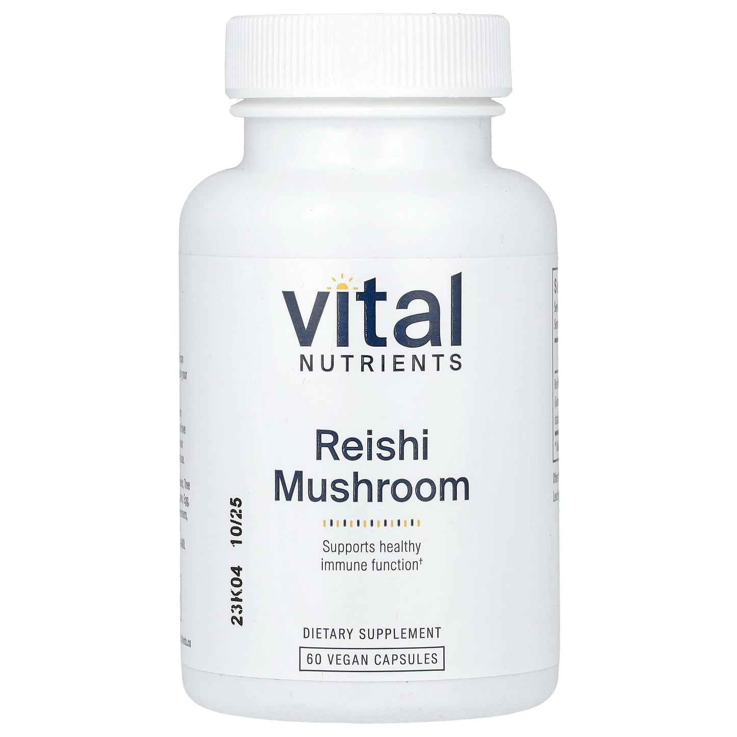 Vital Nutrients, Reishi Mushroom, 60 Vegan Capsules UPC 693465230114 | HiLife Vitamins