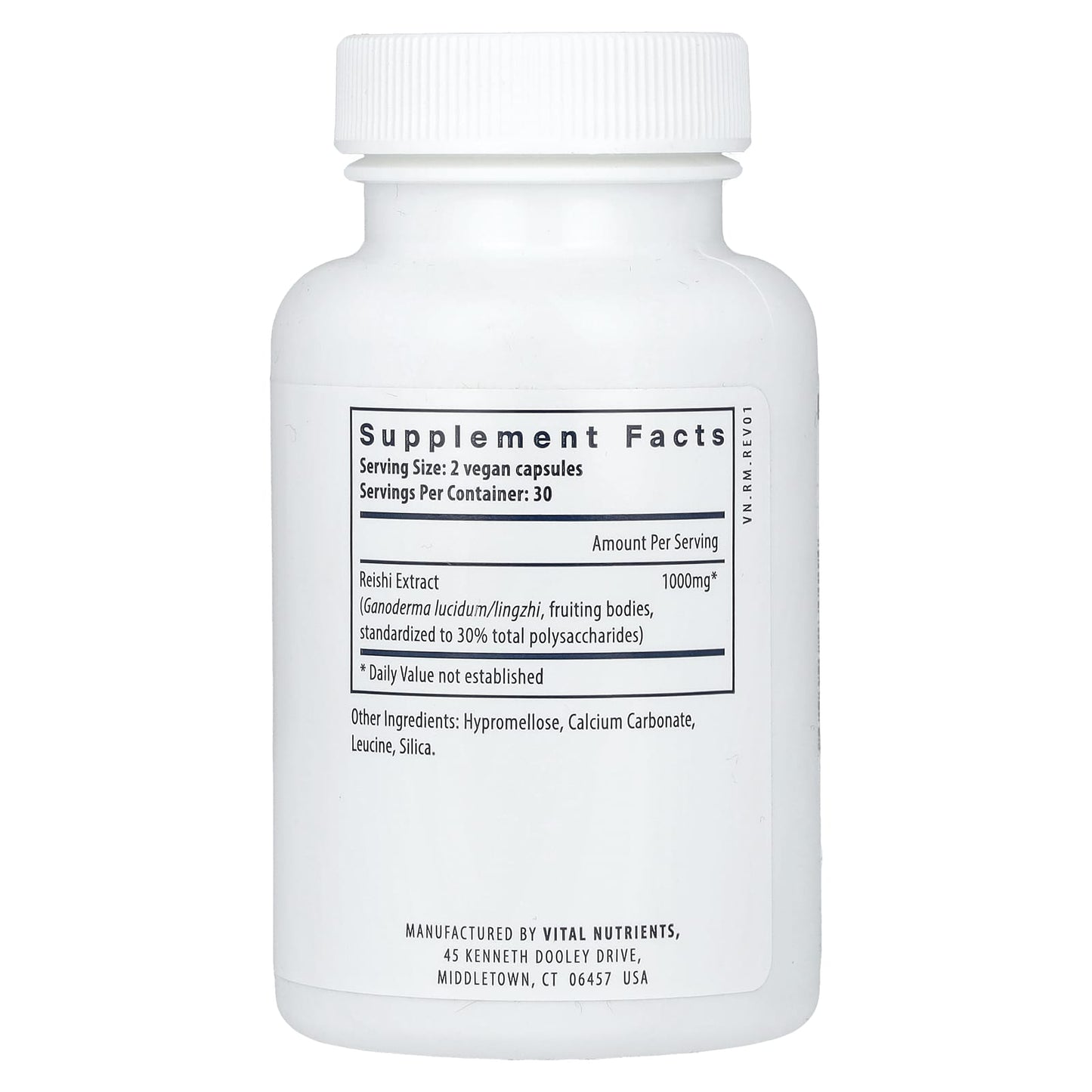 Vital Nutrients, Reishi Mushroom, 60 Vegan Capsules UPC 693465230114 | HiLife Vitamins