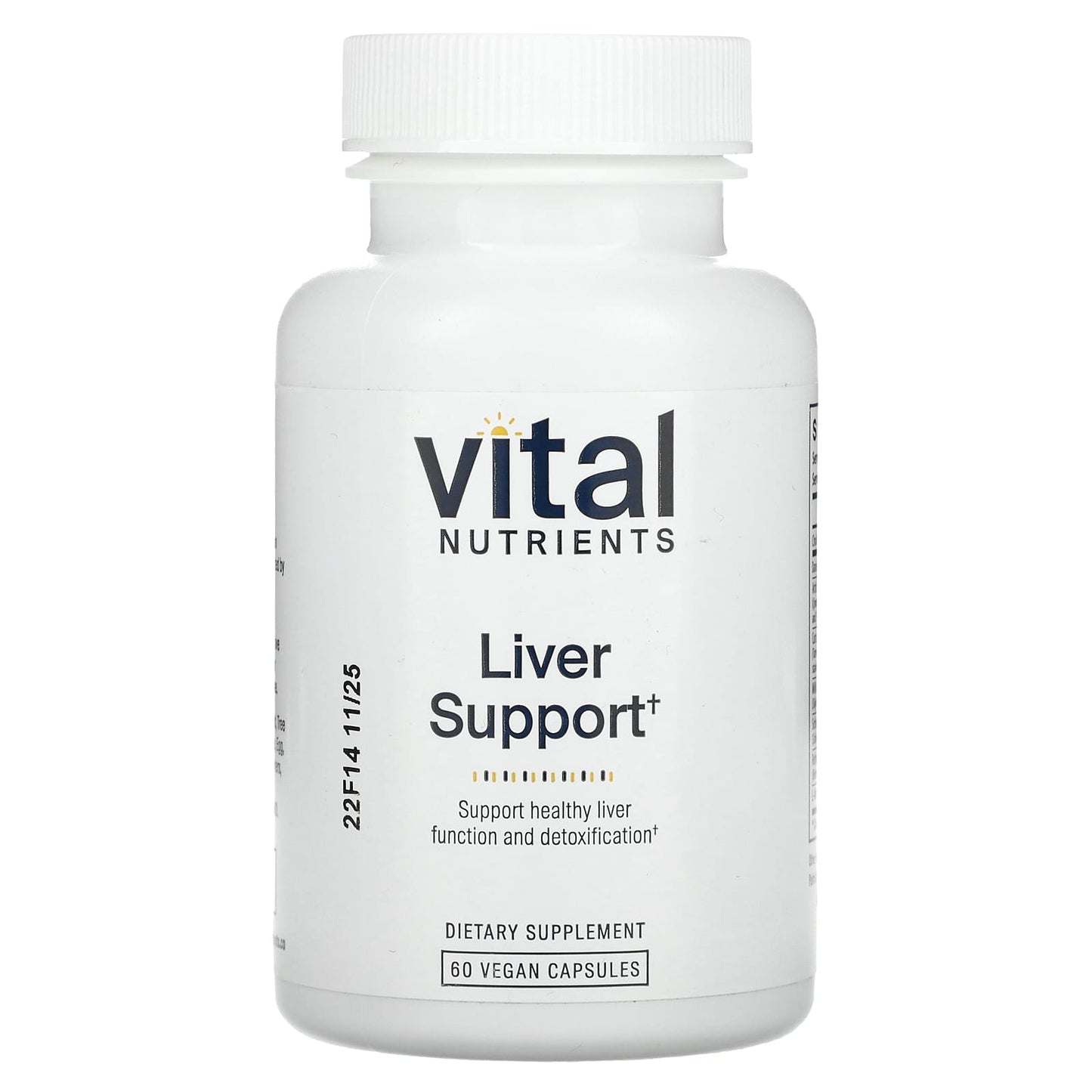 Vital Nutrients, Liver Support, 60 Vegan Capsules UPC 693465235119 | HiLife Vitamins