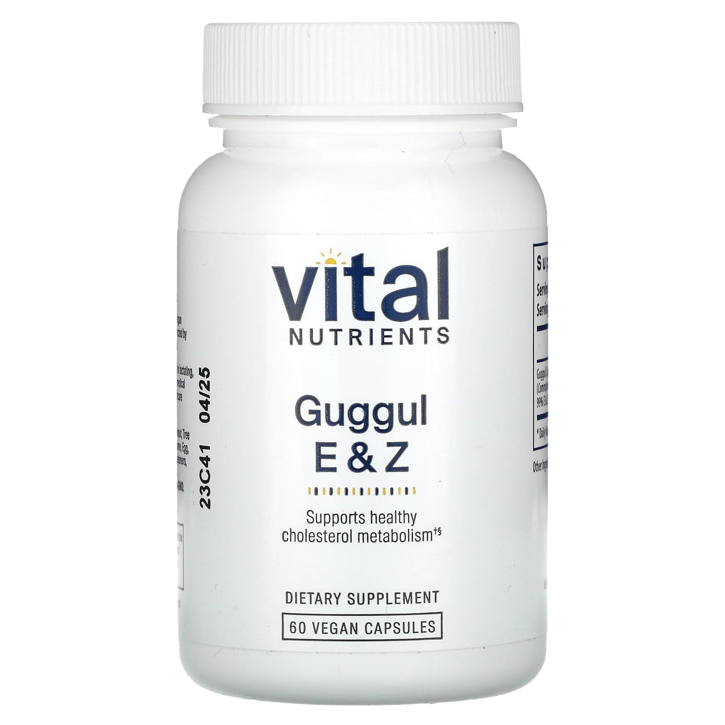 Vital Nutrients, Guggul E & Z, 60 Vegan Capsules UPC 693465245118 | HiLife Vitamins