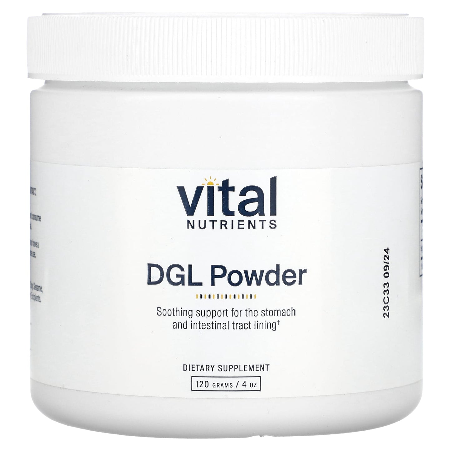 Vital Nutrients, DGL Powder, 4 oz (120 g) UPC 693465248119 | HiLife Vitamins