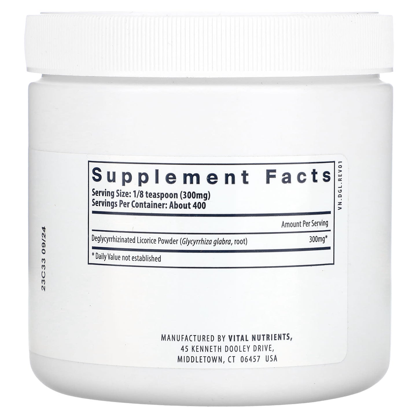 Vital Nutrients, DGL Powder, 4 oz (120 g) UPC 693465248119 | HiLife Vitamins