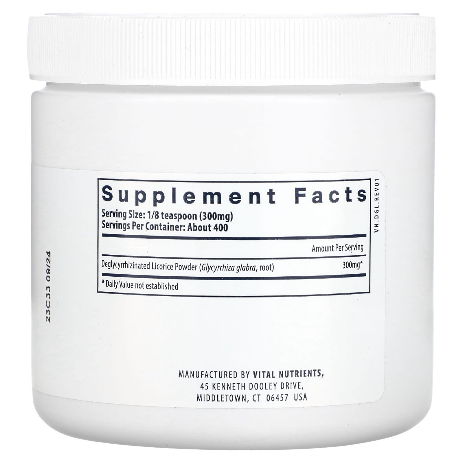 Vital Nutrients, DGL Powder, 4 oz (120 g) UPC 693465248119 | HiLife Vitamins