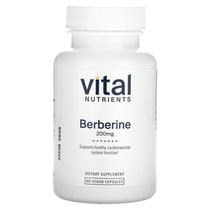 Vital Nutrients, Berberine - 200 mg, 60 Capsules - 693465254110 | Hilife Vitamins