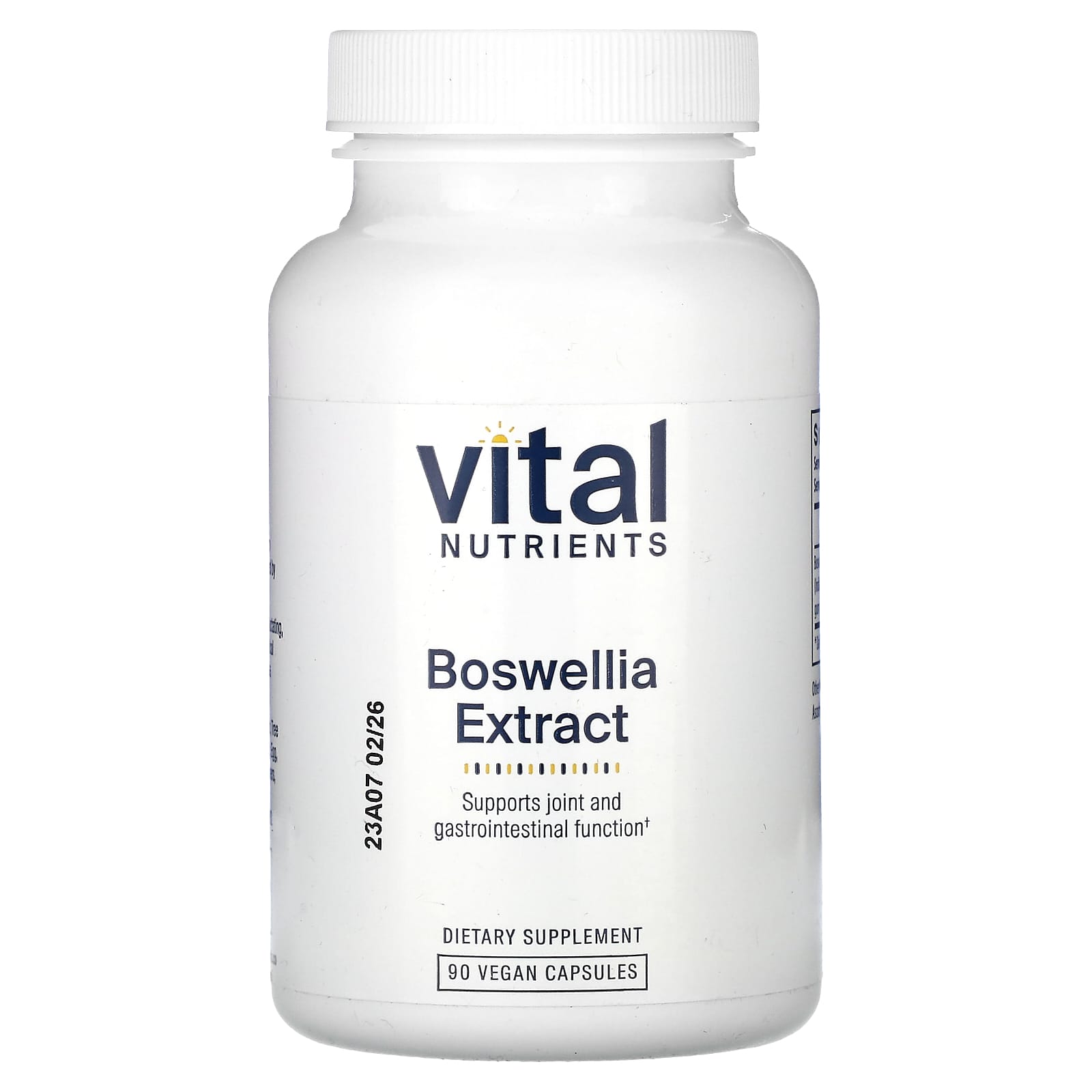 Vital Nutrients, Boswellia Extract, 90 Vegan Capsules UPC 693465256114 | HiLife Vitamins