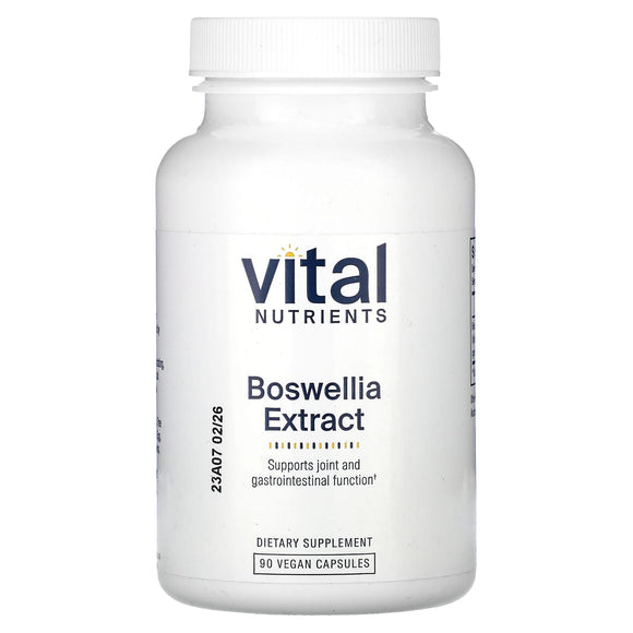 Vital Nutrients, Boswellia Extract - 400 mg, 90 Capsules - 693465256114 | Hilife Vitamins