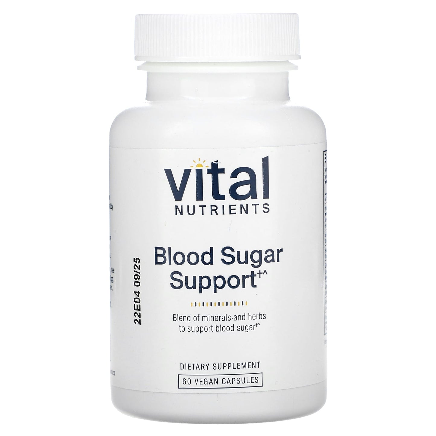 Vital Nutrients, Blood Sugar Support, 60 Vegan Capsules UPC 693465258118 | HiLife Vitamins