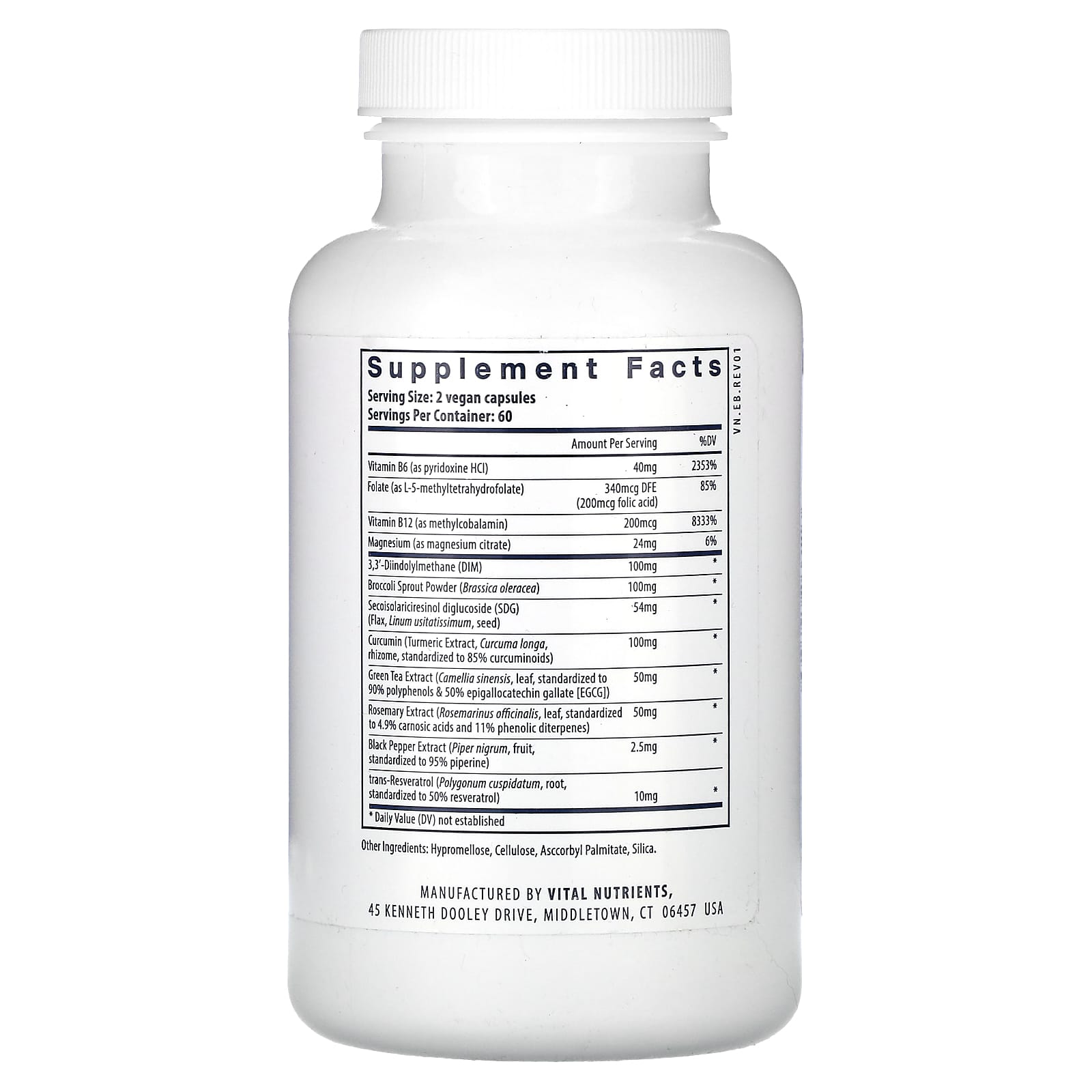Vital Nutrients, Hormone Balance, 120 Vegan Capsules UPC 693465266113 | HiLife Vitamins
