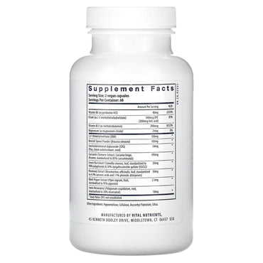 Vital Nutrients, Hormone Balance, 120 Vegan Capsules UPC 693465266113 | HiLife Vitamins