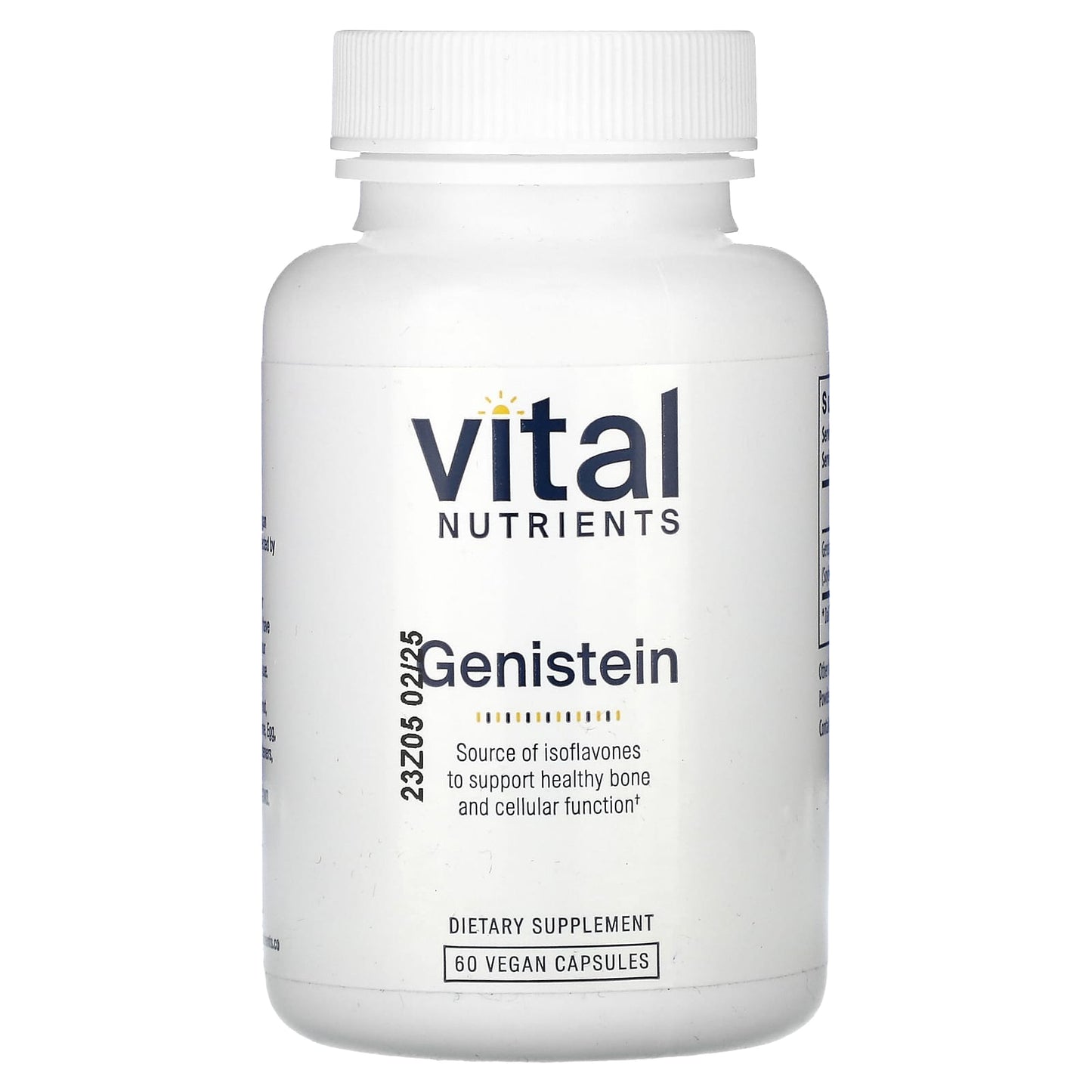 Vital Nutrients, Genistein, 60 Vegan Capsules UPC 693465268117 | HiLife Vitamins