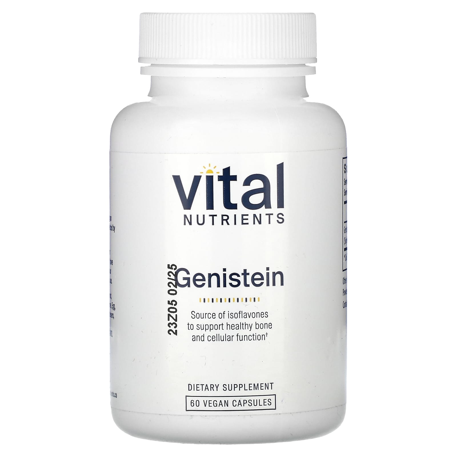 Vital Nutrients, Genistein, 60 Vegan Capsules UPC 693465268117 | HiLife Vitamins