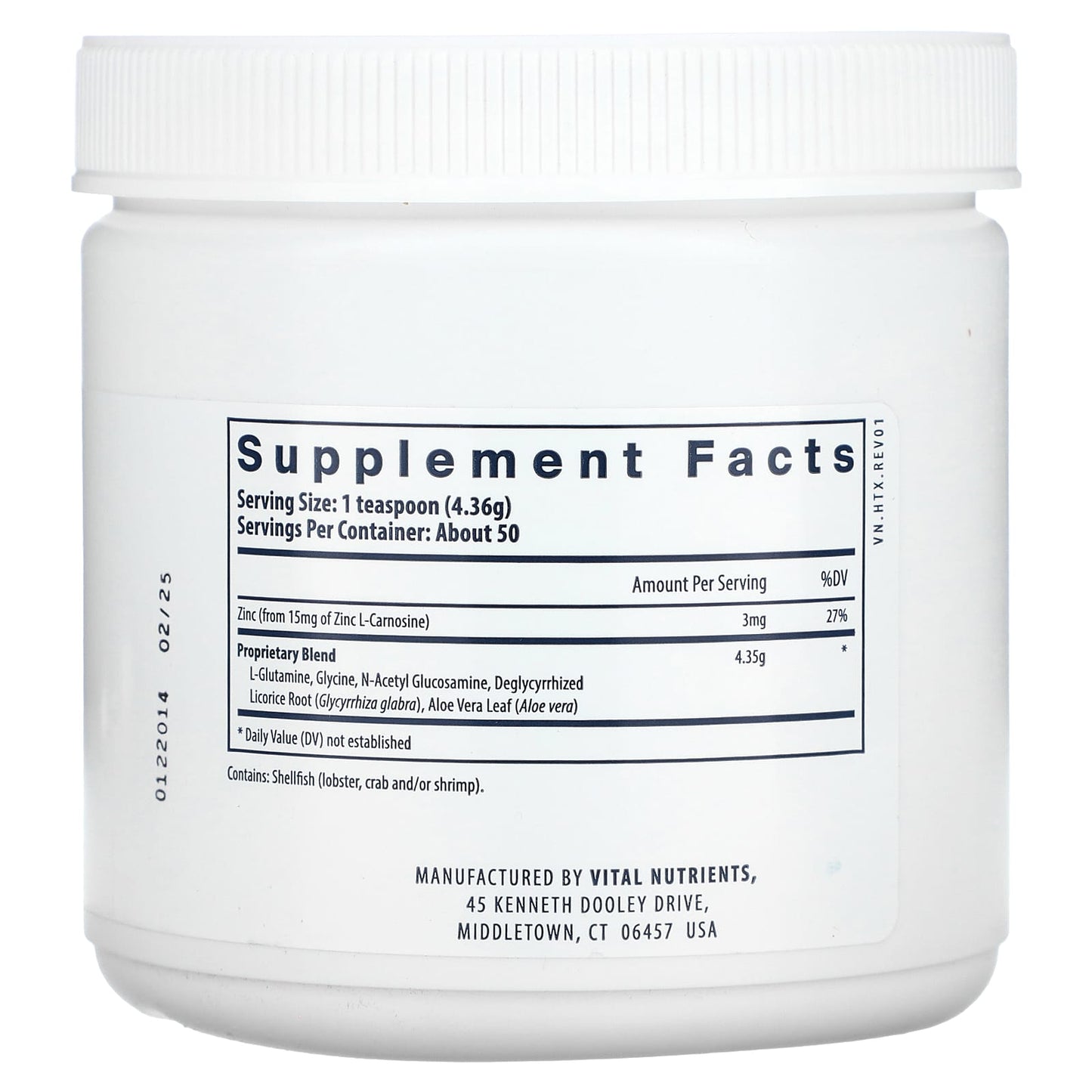 Vital Nutrients, Heartburn Tx, 7.6 oz (218 g) UPC 693465272114 | HiLife Vitamins