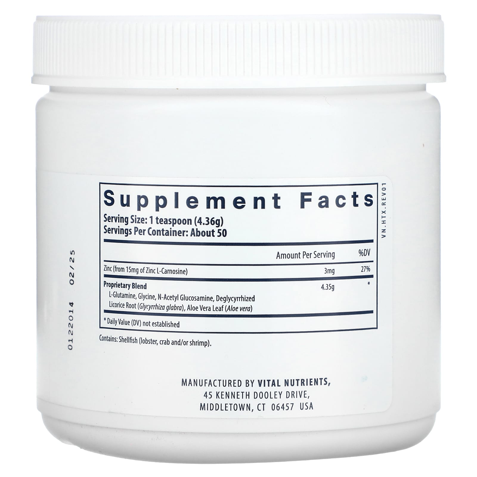Vital Nutrients, Heartburn Tx, 7.6 oz (218 g) UPC 693465272114 | HiLife Vitamins