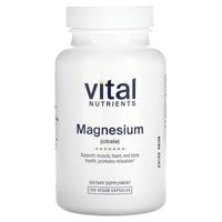 Vital Nutrients, Magnesium (Citrate), 100 Vegan Capsule UPC 693465305119 | HiLife Vitamins