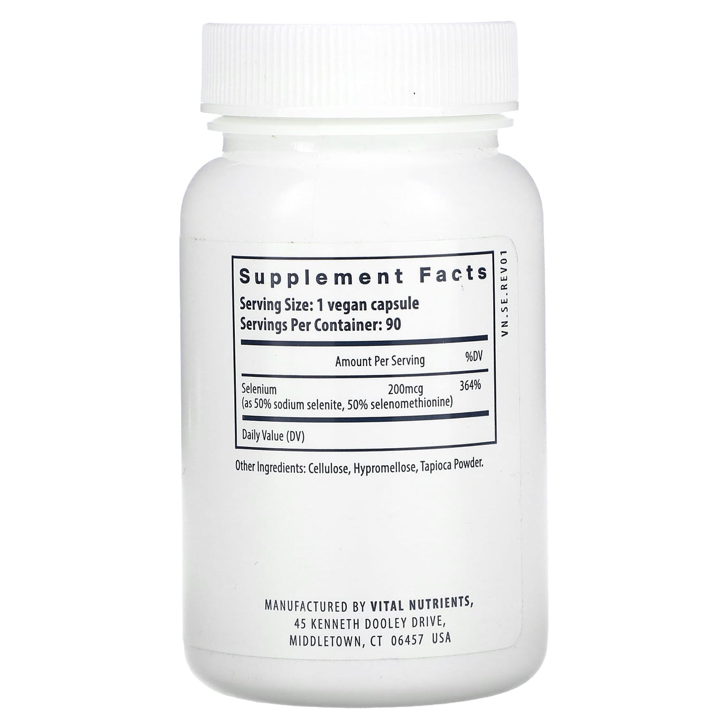 Vital Nutrients, Selenium, 90 Vegan Capsules - [product_sku] | HiLife Vitamins