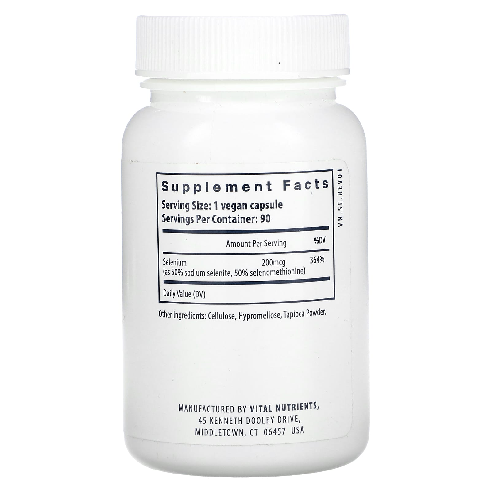 Vital Nutrients, Selenium, 90 Vegan Capsules - [product_sku] | HiLife Vitamins