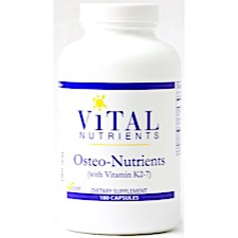Vital Nutrients, Osteo-Nutrients (w Vit K2-7), 180 VegCaps UPC 693465310212 | HiLife Vitamins