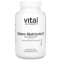 Vital Nutrients, Osteo-Nutrients II with Vitamin K2-7, 240 Vegetarian Capsules UPC 693465311110 | HiLife Vitamins