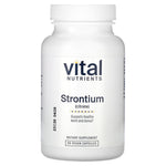 Vital Nutrients, Strontium Citrate, 90 Vegan Capsules UPC 693465312117 | HiLife Vitamins
