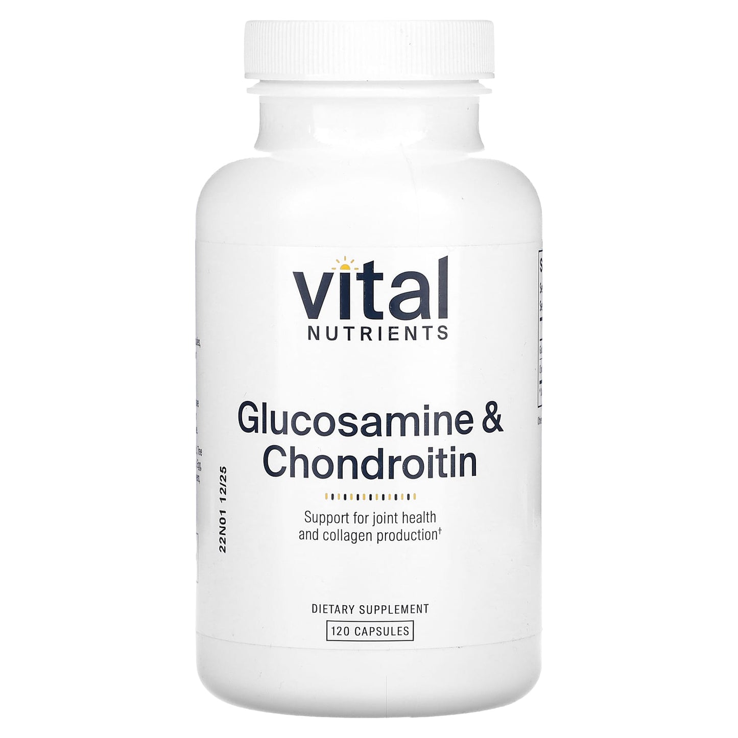 Vital Nutrients, Glucosamine & Chondroitin, 120 Capsules UPC 693465413210 | HiLife Vitamins