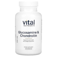 Vital Nutrients, Glucosamine & Chondroitin, 120 Capsules UPC 693465413210 | HiLife Vitamins