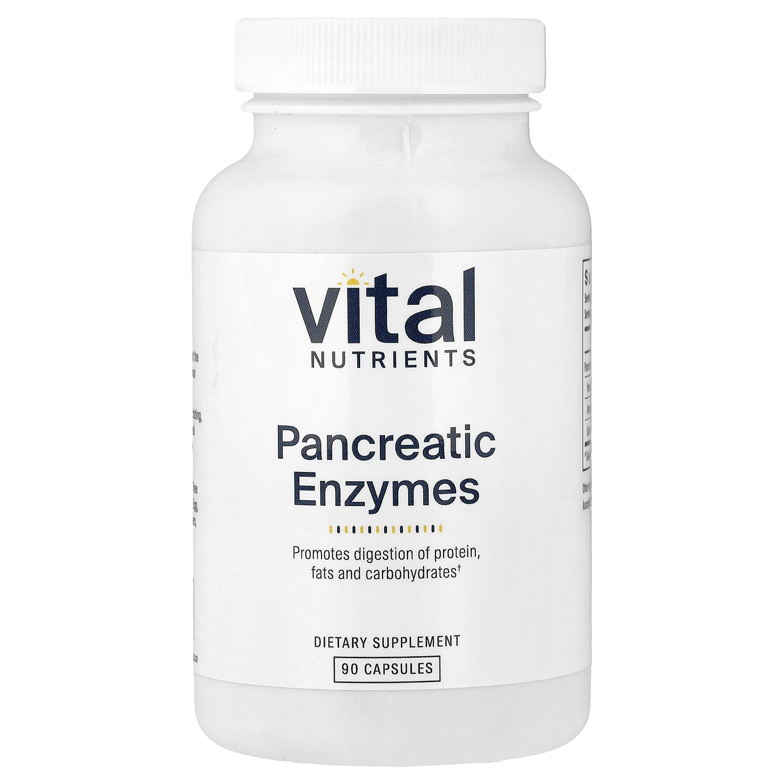 Vital Nutrients, Pancreatic Enzymes, 90 Capsules UPC 693465417119 | Hilife Vitamins