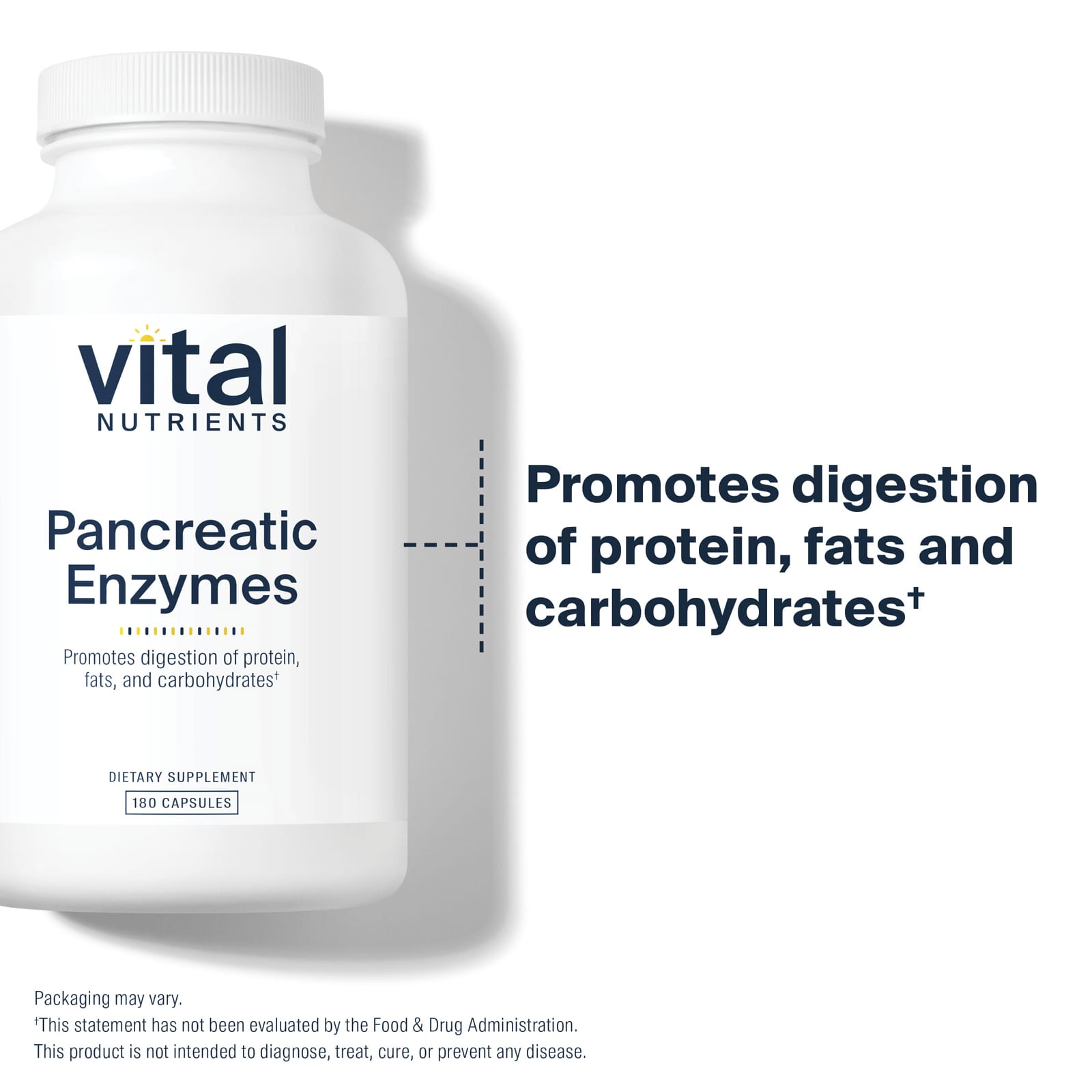 Vital Nutrients, Pancreatic Enzymes, 180 Capsules UPC 693465417218 | Hilife Vitamins