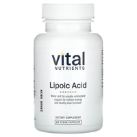 Vital Nutrients, Lipoic Acid, 60 Vegan Capsules UPC 693465420119 | HiLife Vitamins