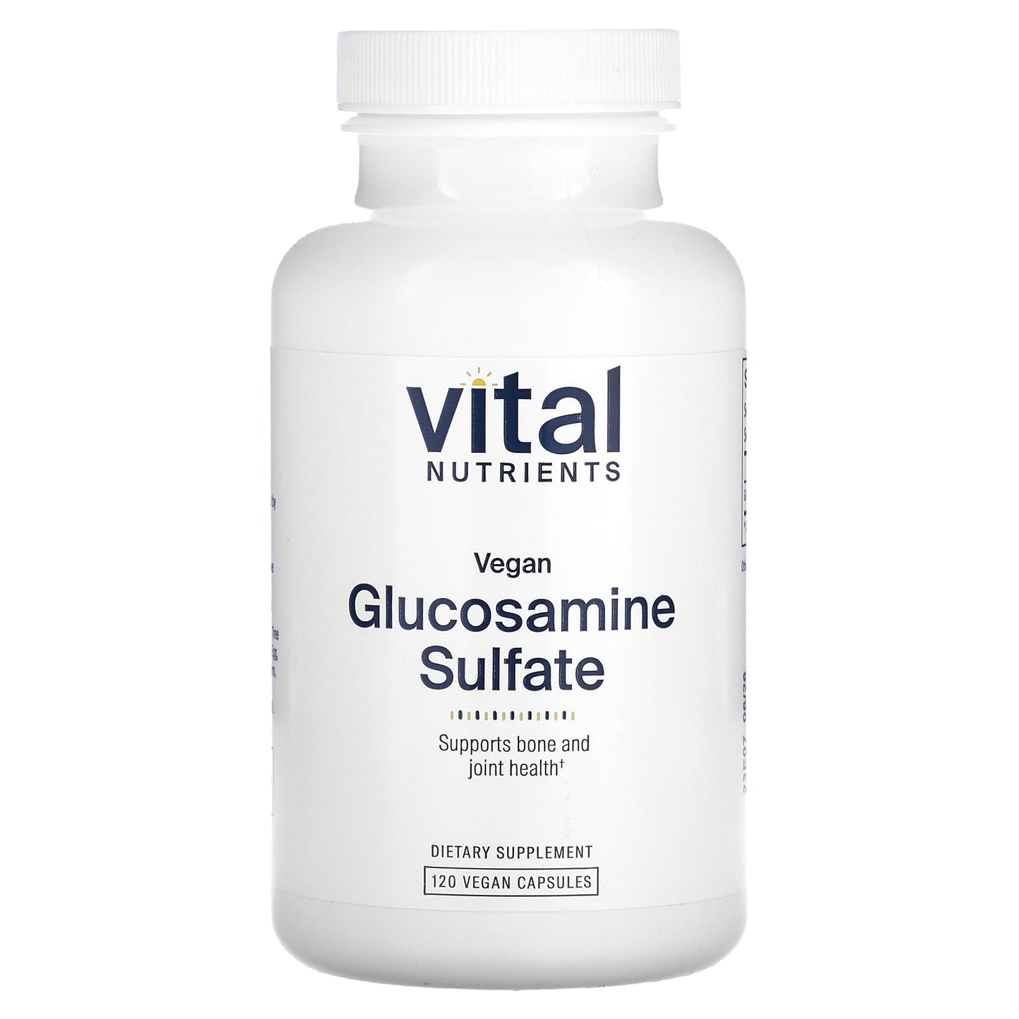 Vital Nutrients, Vegan Glucosamine Sulfate, 120 Vegan Capsules UPC 693465422113 | HiLife Vitamins