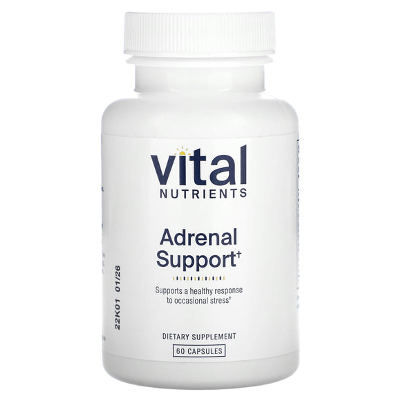 Vital Nutrients, Adrenal Support, 60 Capsules - 693465423110 | Hilife Vitamins