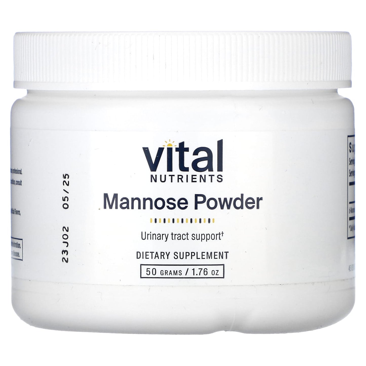 Vital Nutrients, Mannose Powder, 1.76 oz (50 g) UPC 693465437117 | HiLife Vitamins