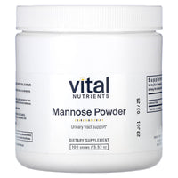 Vital Nutrients, Mannose Powder, 3.53 oz (100 g) UPC 693465437216 | HiLife Vitamins