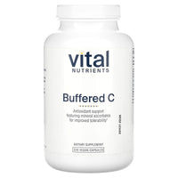 Vital Nutrients, Buffered C, 220 Vegan Capsules UPC 693465501115 | HiLife Vitamins