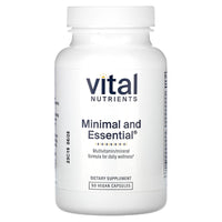 Vital Nutrients, Minimal and Essential, 90 Vegan Capsules UPC 693465502112 | HiLife Vitamins