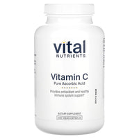 Vital Nutrients, Vitamin C Pure Ascorbic Acid, 220 Vegan Capsules UPC 693465517116 | HiLife Vitamins
