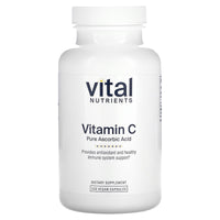 Vital Nutrients, Vitamin C, 120 Vegan Capsules UPC 693465517215 | HiLife Vitamins