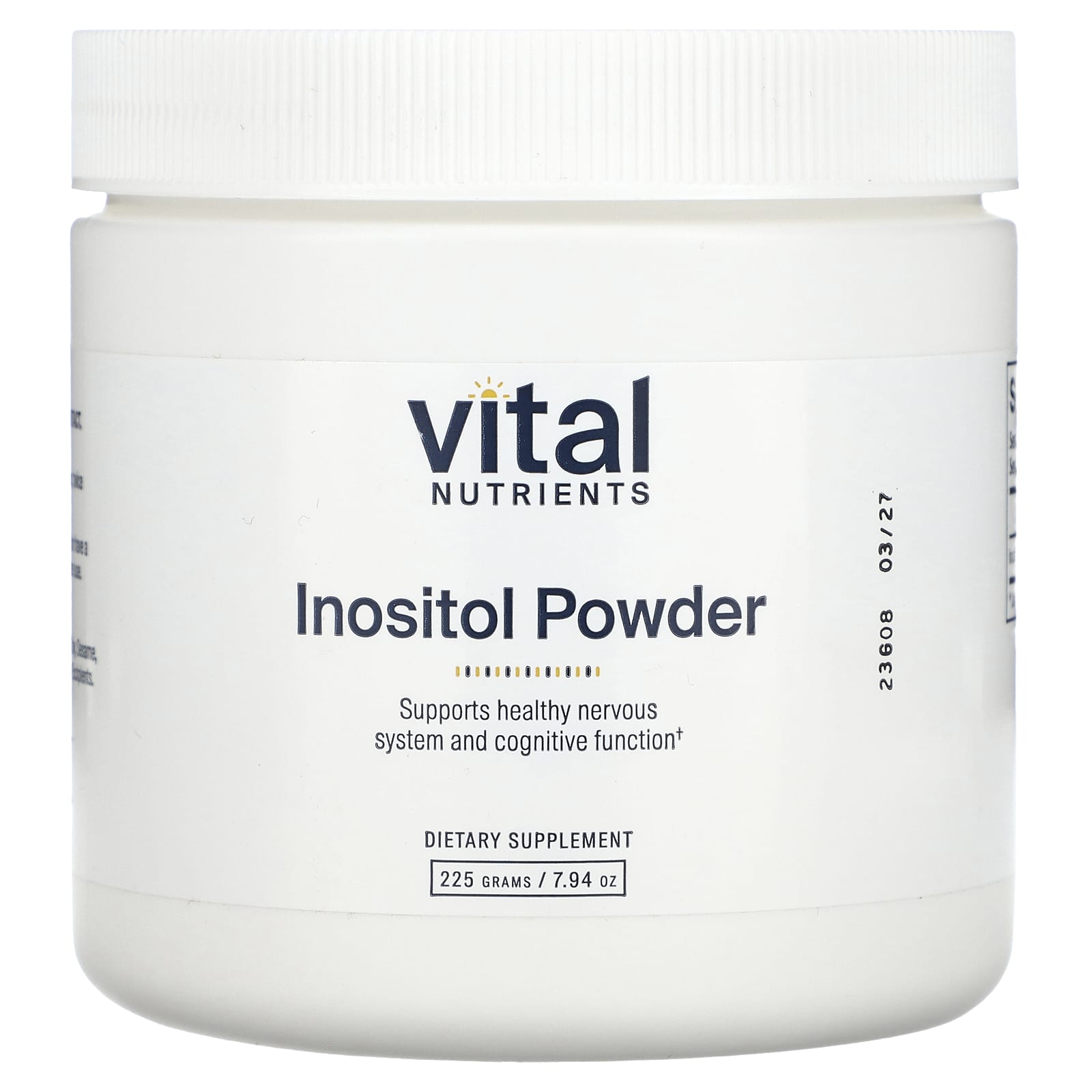 Vital Nutrients, Inositol Powder, 7.94 oz (225 g) UPC 693465532119 | HiLife Vitamins
