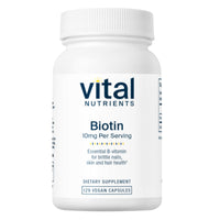 Vital Nutrients, Biotin 10mg, 120 Vegan Capsules UPC 693465551110 | Hilife Vitamins