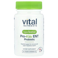 Vital Nutrients, Hyperbiotics®, Pro-Kids® ENT Probiotic, Strawberry Vanilla, 45 Vegan Chewable - 9506000113715