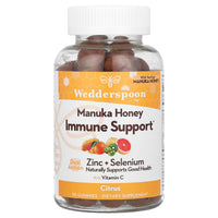 Wedderspoon, Manuka Honey Immunity Citrus, 90 Gummies UPC 814422023406 | HiLife Vitamins