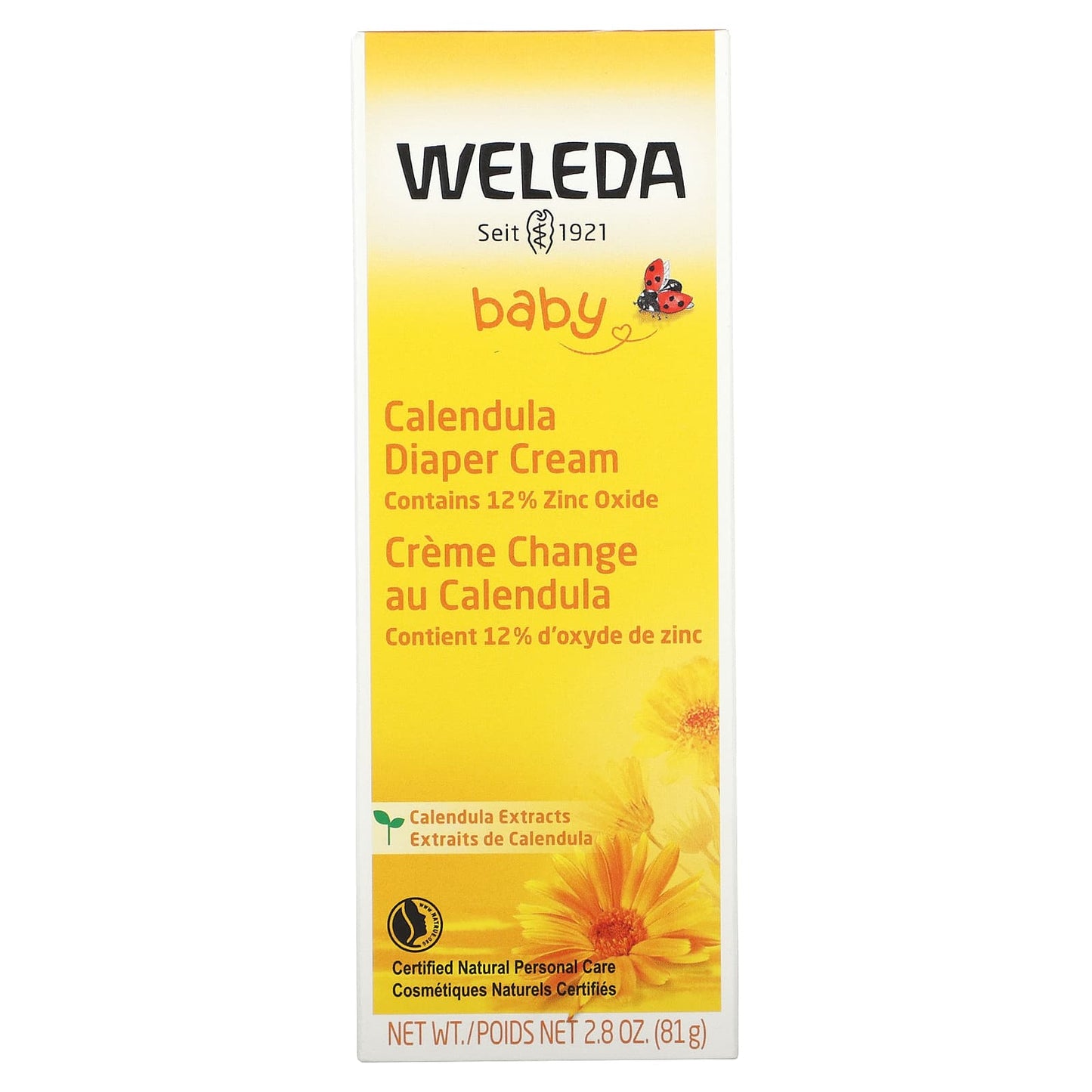 WELEDA, Calendula Diaper Care, Large, 2.8 Oz UPC 4001638088138 | Hilife Vitamins