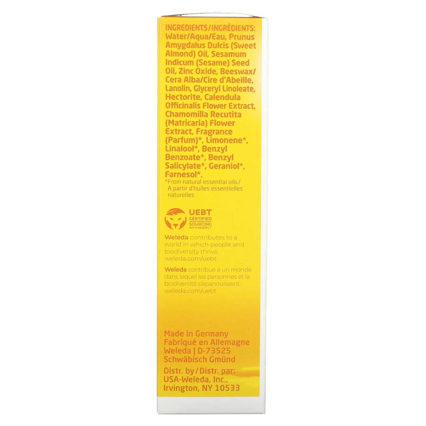 WELEDA, Calendula Diaper Care, Large, 2.8 Oz UPC 4001638088138 | Hilife Vitamins