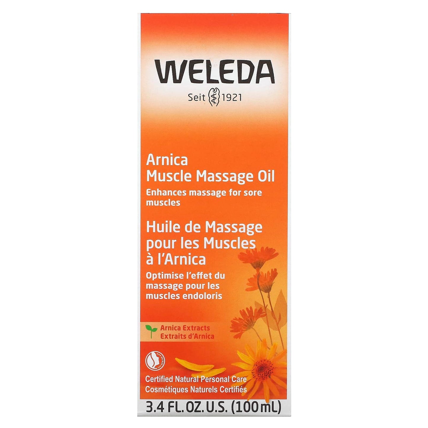 Weleda, Arnica Massage Oil, 3.4 Oz UPC 4001638099226 | Hilife Vitamins