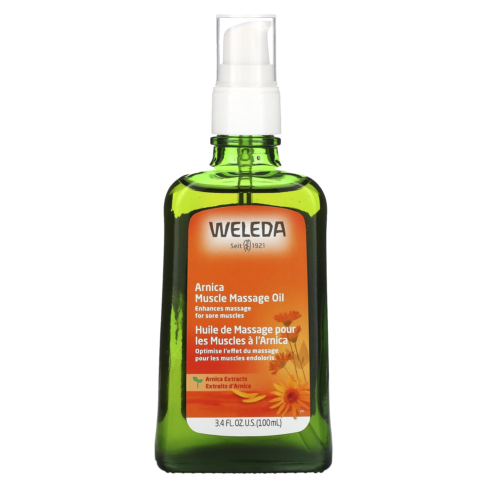 Weleda, Arnica Massage Oil, 3.4 Oz UPC 4001638099226 | Hilife Vitamins