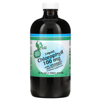 World Organics, Liquid Chlorophyll with Spearmint and Glycerin, 100 mg, 16 Oz UPC 726899590834 | Hilife Vitamins