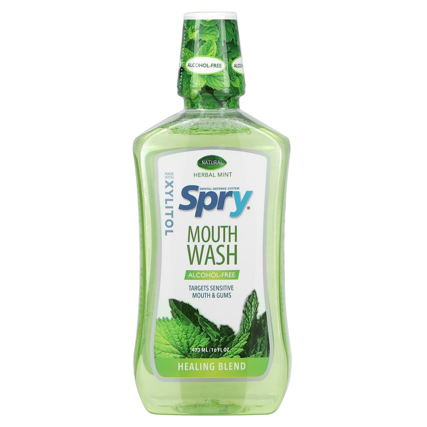 Xlear, Spry Mouth Wash, Healing Blend, Alcohol-Free, Natural Herbal Mint, 16 fl Oz UPC 700596001251 | Hilife Vitamins